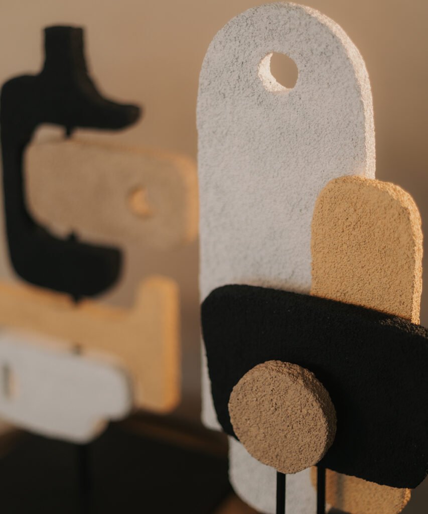 Modern Abstract Geometric Sculptures, Home Art