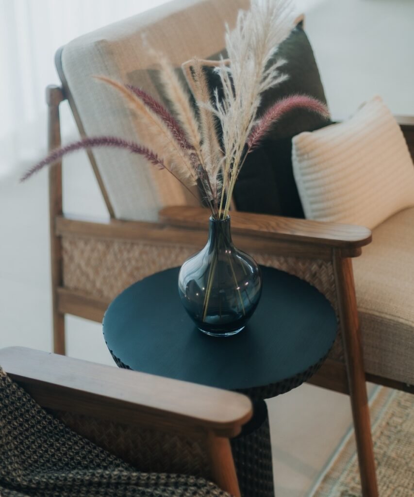 Flowers Glass Vase for Pampas Gras