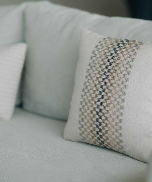 Modern Embroidered Cushion Cover