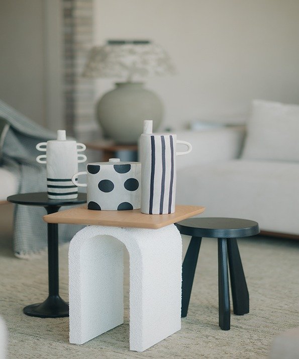 Minimalist Abstract Vase, Modern Art Accent