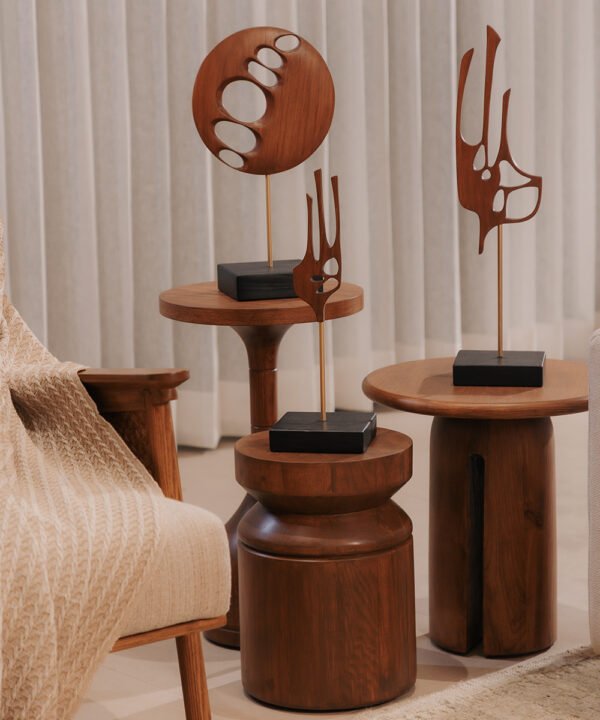 Abstract Wooden Sculpture, Art Object - Image 4