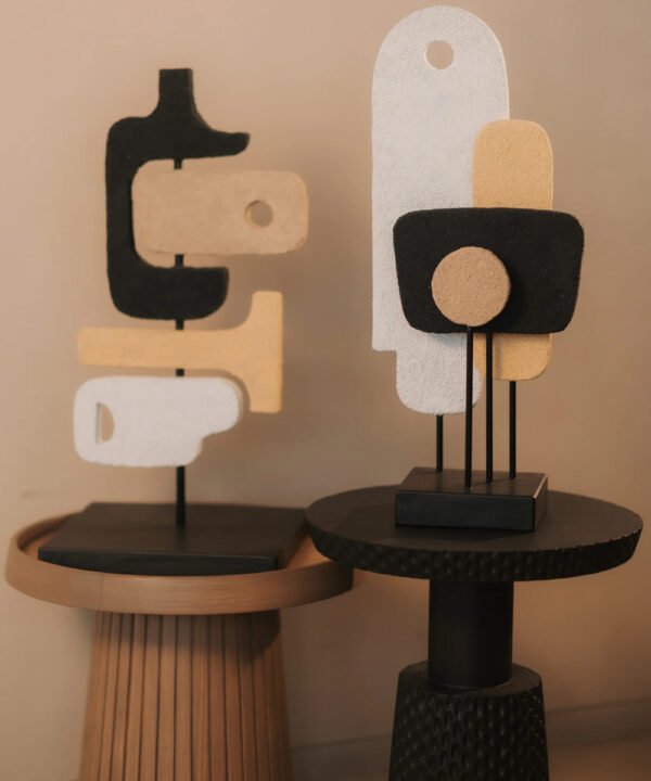 Modern Textured Matte Black Architectural Accent - Image 2