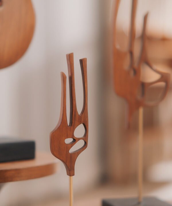 Abstract Wooden Sculpture, Art Object - Image 2