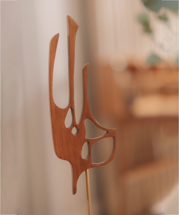 Abstract Wooden Sculpture, Art Object - Image 5