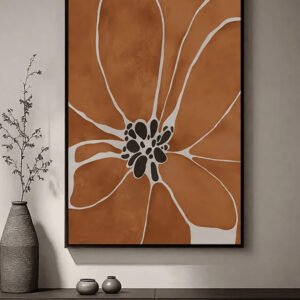 Amber Bloom Study – Designer Wall Canvas