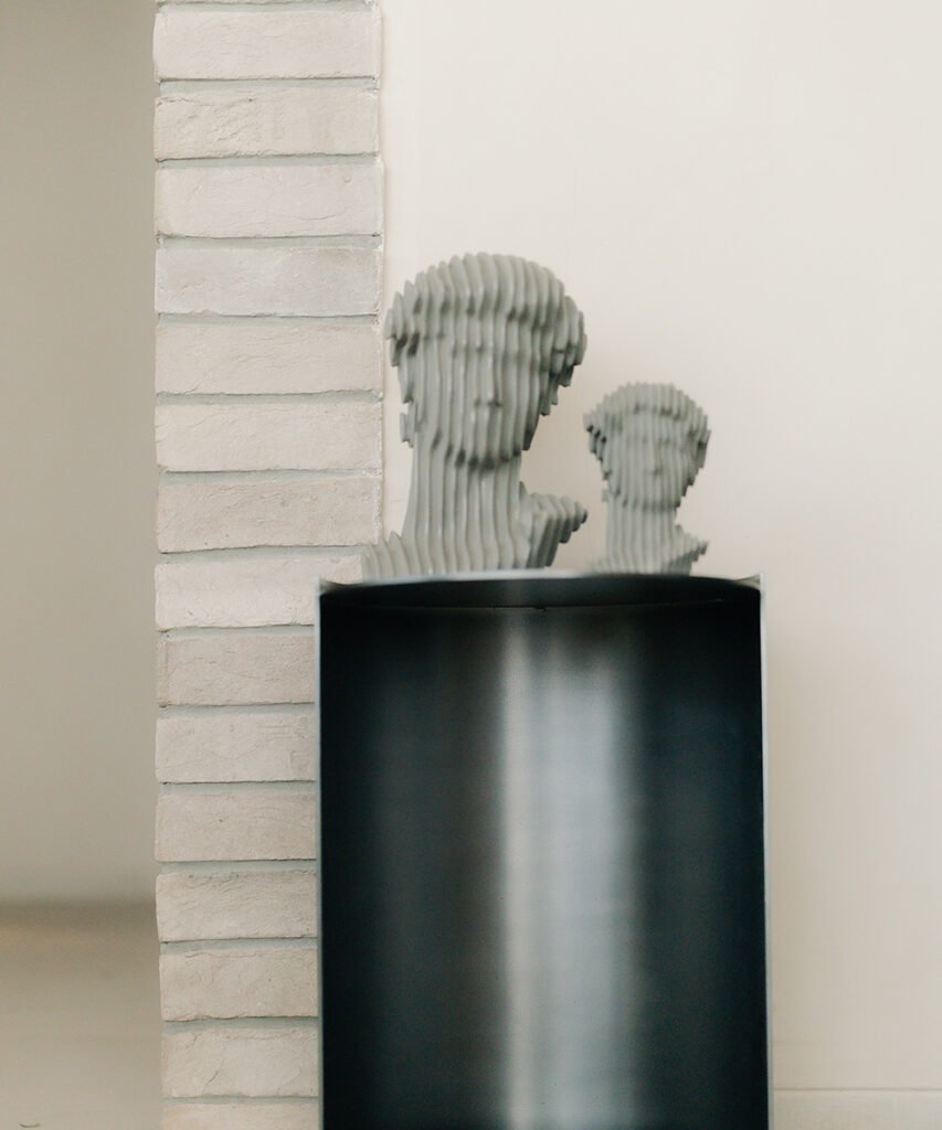 Minimalist Cylindrical Open-Front Display Accent