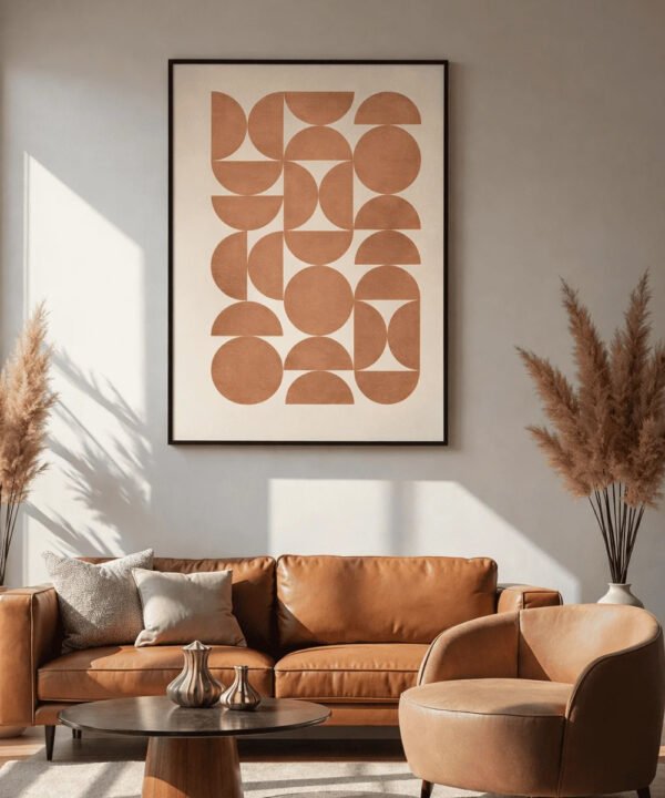 Clay Rhythm – Minimalist Canvas Print - Image 3