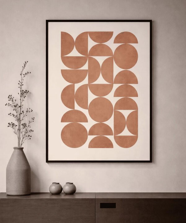 Clay Rhythm – Minimalist Canvas Print - Image 6