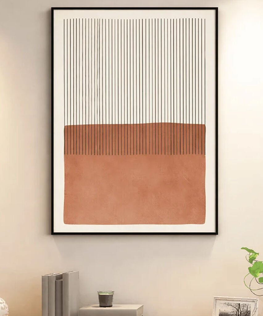 Lines Above Earth – Designer Minimal Canvas