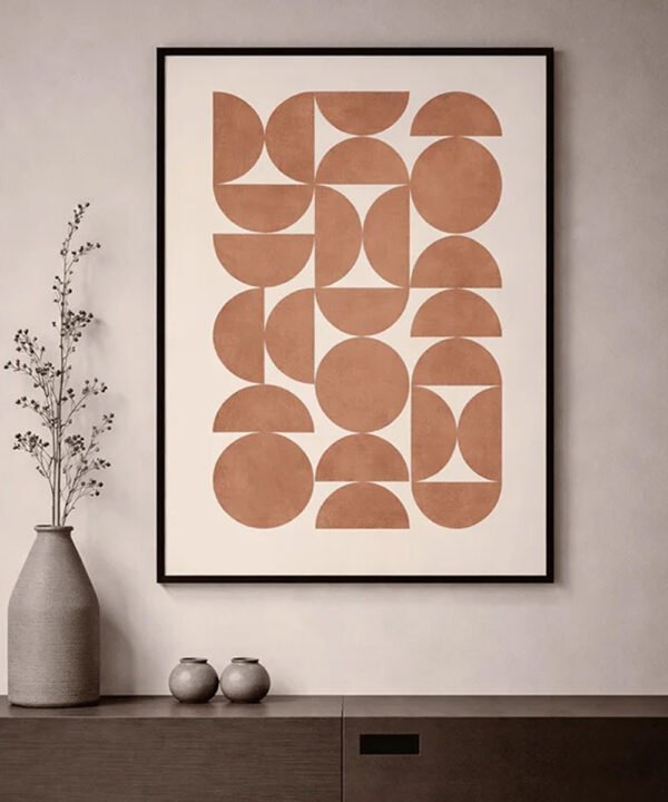 Clay Rhythm – Minimalist Canvas Print - Image 2