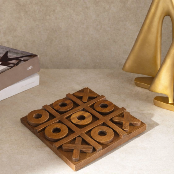 Handcrafted Timber Tic-Tac-Toe - Image 3