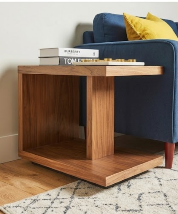 Urban Cube Side Table with Open Storage - Image 1