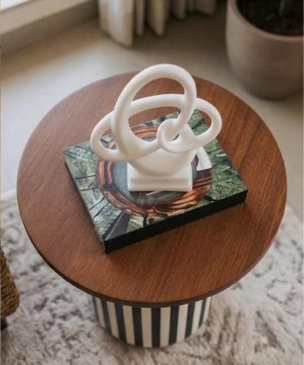Artisan Pedestal Side Table - Image 3