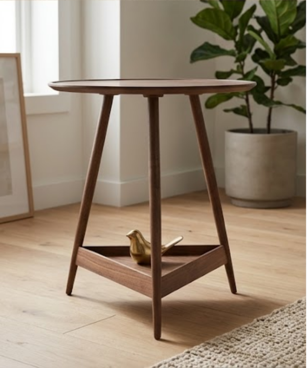 186 Nordic Round Side Table - Image 1