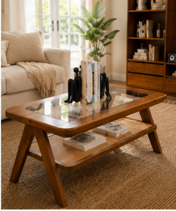 Aura Glass Top Coffee Table - Image 1