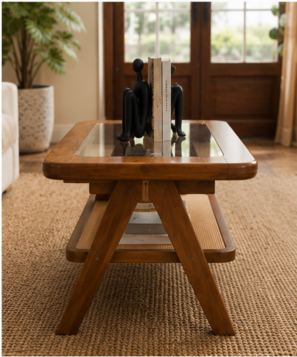 Aura Glass Top Coffee Table - Image 2