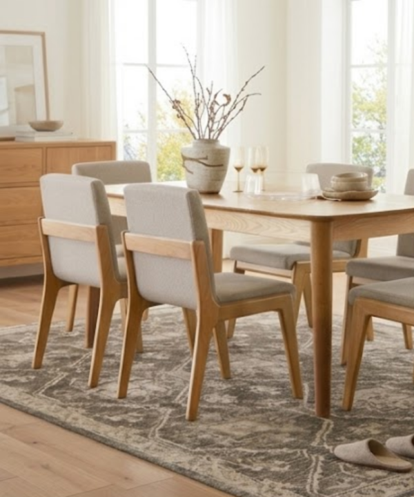Nordic Upholstered Dining Chair - Image 4