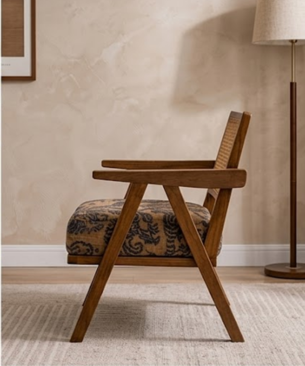 Aarav Cane Accent Lounge Chair - Image 3