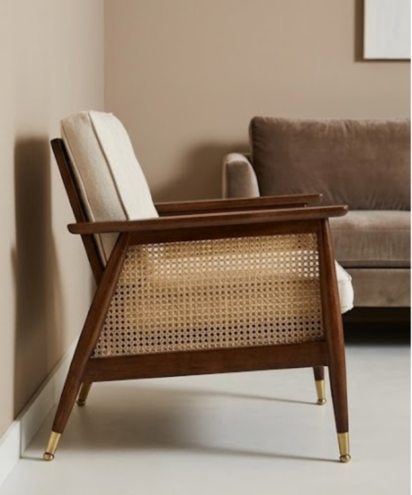 Avery Cane Accent Lounge Chair - Image 3