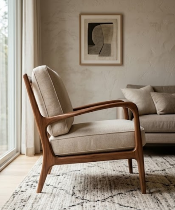 Arden Upholstered Lounge Chair - Image 4