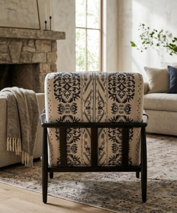 Elara Patterned Accent Lounge Chair - Image 3
