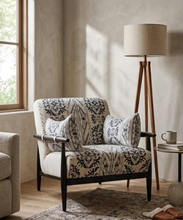 Chairs - 2026-06-24T105827.859 Elara Patterned Accent Lounge Chair - Image 1