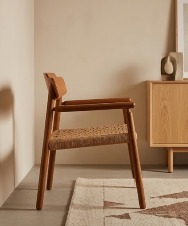 Nordic Wishbone Rope Arm Chair - Image 3