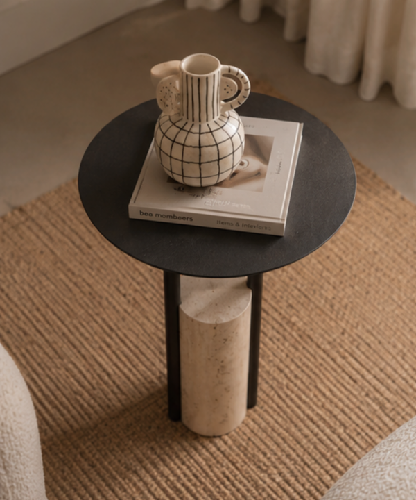 Eclipse Marble Accent Side Table - Image 4