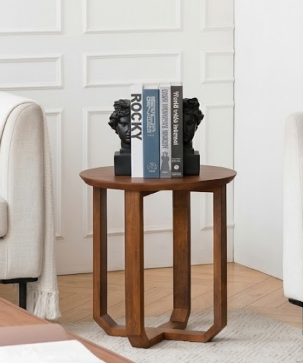 Tables (38) HexaCraft Wooden Side Table - Image 1
