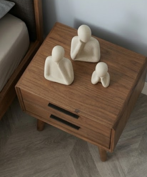 Ordic Two Drawer Bedside Table - Image 2