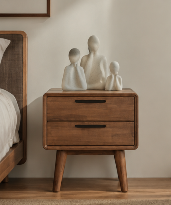 Ordic Two Drawer Bedside Table - Image 5