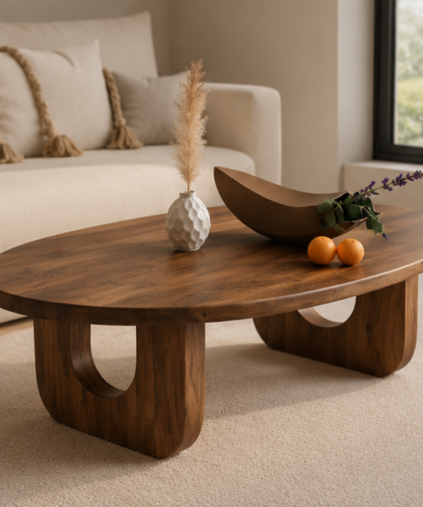 Tables (66) Arc Oval Coffee Table - Image 1